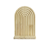 Дерев’яна арочна настінна полиця-органайзер стильний декор та практичне зберігання для дому